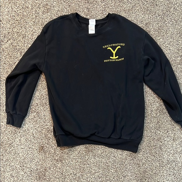 Sweaters - Black Yellowstone crewneck